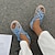 olcso Női szandálok-Női Szandálok Lapos Szőtt cipők Kényelmes cipők Napi Tengerpart Lapos Kerek orrú Kényelmes minimalizmus Vászon Ruhaanyag Papucs Mandula Színes Rózsaszín