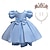 cheap Party Dresses-Flower Girl&#039;s Dress with Crown Necklace Ear Clip 3Piece Set Kids Girls&#039; Party Dress Short Sleeve Wedding Special Occasion Zipper Adorable Sweet Asymmetrical Party