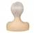 preiswerte ältere Perücke-kurze Bob-Pixie-Perücken für Frauen, weißer Bob-Schnitt, glattes Haar, synthetische Halloween-Cosplay-Ersatzperücke, Silber, Weiß, Schwarz