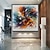 billiga Abstrakta målningar-handgjord oljemålning canvas väggkonst dekoration modern abstrakt färgglad för heminredning rullad ramlös osträckt målning