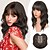 cheap Bangs-Hair Toppers for Women 16&#039;&#039; Wavy Topper Hair with Bangs for Thinning Hair Synthetic Topper Bangs Hair Clip Invisible Topper Hair Extension for Daily Use