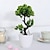 levne Umělé květiny a vázy-realistický umělý list ginkgo zelená rostlina v květináči