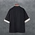 cheap Cotton Linen Shirt-Men&#039;s Shirt Cotton Linen Shirt Casual Shirt Black Wine Navy Blue Short Sleeve Plain V Neck Summer Casual Daily Clothing Apparel Patchwork