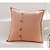 abordables Tendencias en cojines-Funda de almohada de lino con botón, funda de almohada para sala de estar, funda de cojín de sofá refrescante, almohada decorativa para cama de color sólido