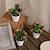 baratos Flores Artificiais &amp; Vasos-planta em vaso de macieira em miniatura realista