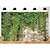 זול דגלים ואנרים חיצוניים-1 יחידת עלי גן אביבי נושרים צמחי גננות גראנג&#039; קיר אבן באנר ירוק עלים וענפים המכסים רקע צילום אדריכלות וינטג&#039;