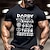 cheap Men&#039;s Graphic T Shirt-Father&#039;s Day papa shirts Quotes &amp; Sayings Cross Letter Print Black T shirt Tee Men&#039;s Graphic 100% Cotton Shirt Vintage Classic Shirt Short Sleeve Comfortable Tee Summer Fashion Designer Clothing
