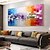 cheap Abstract Paintings-Handmade Original Oil Painting On Canvas Boho Wall Art Decor Thick Texture Abstract Painting for Home Decor With Stretched Frame/Without Inner Frame Painting