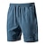 cheap Sweat Shorts-Men&#039;s Sweat Shorts Shorts Bermuda shorts Drawstring Elastic Waist Plain Comfort Sports Knee Length Yoga Casual Daily Fashion Athleisure Blue Orange Micro-elastic