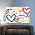 cheap Abstract Paintings-street art pop art painting Hand painted Textured Painting on Canvas handmade oil paintingPainting Heart Painting artwork Wall Art painting Morden Art Bedroom Wall Decor Fashion Art