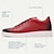 voordelige Herensneakers-Voor heren Sneakers Leren schoenen Leer Italiaans volnerf rundleer Comfortabel Anti-slip Veters Zwart Rood