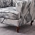 billige Betræk til wingback-stol-tiger skammel betræk grå tone marmor tekstur blød elastisk all-wrap tiger bænk betræk fritid skammel betræk betræk plaid sofa stol betræk