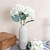 billiga Konstgjorda blommor och vaser-konstgjorda blommor realistiska konstgjorda hortensiagrenar - verklighetstrogna blomdekor för hem eller evenemang