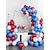 levne Event &amp; Party Supplies-74dílná sada prázdninových balónků na téma Den nezávislosti - kombinovaná sada balónků s 10palcovými/12palcovými červenými, modrými a bílými třpytkami; vlastenecká tématická oslava pro vnitřní a