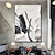 お買い得  抽象画-手作りの白黒の抽象的なテクスチャキャンバス壁アート絵画モダンシンプルな抽象画大きな厚い油絵リビングルームのフレームの装飾にすぐに掛けられます