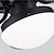 Недорогие Потолочные светильники с вентилятором-Потолочный вентилятор для фермерского дома с подсветкой и дистанционным управлением, 108/130 см, индустриальный стиль, металлическое стекло, коричневый, рустикальный потолочный вентилятор с