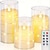 cheap Decorative Lights-LED Pillar Candle Flameless with Remote Control Glass Cup Candle Restaurant Decoration Paraffin KTV Concert Atmosphere Light Smokeless Candle