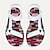 olcso Grafikus nyomtatott cipő-Női Szandálok Nyomtatási cipők Kültéri papucs Sport szandál Szabadtéri Napi Vakáció Kockás Színes Lapos Kerek orrú Szabadság Alkalmi Kényelmes PVC Tépőzár Rózsaszín Kék Zöld