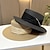 cheap Fascinators-Fascinators Hats Headwear Acrylic / Cotton Straw Straw Hat Sun Hat Holiday Beach Elegant Simple With Bows Crystals Headpiece Headwear