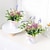 זול פרחים ואגרטלים מלאכותיים-פרח מלאכותי עציץ מיני לבנדר וגלובוס אמרנט מציאותי - עיצוב מציאותי לבית או למשרד