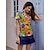 abordables Collection de créateurs-Femme T-shirt POLO Orange Manche Courte Top Vêtements de golf pour femmes, tenues, vêtements