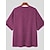 abordables T-shirts décontractés pour hommes-Homme T-shirt Bloc de couleur Col Ras du Cou Extérieur Casual Manche Courte Bouton Vêtement Tenue Mode Design Confortable