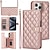cheap iPhone Cases-Phone Case For iPhone 15 Pro Max Plus iPhone 14 13 12 11 Pro Max Plus Mini SE Back Cover with Stand Holder with Lanyard Card Slot Geometric Pattern TPU PU Leather