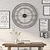 זול קישוטי קיר-שעון קיר דקורטיבי גדול עגול גדול ממדים בסגנון ספרות רומיות בסגנון מודרני עיצוב בית אידיאלי לסלון שעון מתכת אנלוגי 50/60 ס&quot;מ