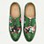 halpa Miesten Oxford-kengät-miesten mekkokengät vihreä värikäs kudotut kukat brogue nahka italialainen täysjyvä lehmännahkainen luistamaton nauha