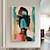 levne Abstraktní malby-olejomalba ručně malované ručně malované nástěnné umění abstraktní lidé malba na plátně domácí dekorace výzdoba natažený rám připraven k zavěšení