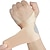 お買い得  矯正装具＆サポーター-2 個の超薄型手首ブレースサポート、手根管、痛みの緩和、関節炎、腱炎、右手と左手の伸縮性手首ラップ - フィットネス愛好家のための圧縮とサポート (肌色)