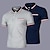 cheap Classic Polo-Multi Packs 2pcs Men&#039;s Lapel Short Sleeves Navy blue+black Button Up Polos Golf Shirt Golf Polo Patchwork Pocket Color Block Daily Wear Vacation Polyester Spring &amp; Summer