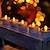 Недорогие Подсветки дорожки и фонарики-Солнечные светодиодные свечи, беспламенный уличный водонепроницаемый садовый светильник, украшение для сада, свадьбы, праздника, вечеринки, рождественской атмосферы, декор 6/12 шт.