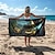 billige strand håndklæde sæt-badehåndklæde sommer strandtæpper 100% mikrofiber magic wonderland serie bløde åndbare behagelige tæpper