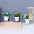 billige Kunstige blomster og vaser-3 stk kunstig plantepotte hængende dekorationer til hjemmet og kontoret - realistiske kunstige planter i potter til vægdekoration, indendørs have og naturlig atmosfære - let vedligeholdelse grønt
