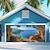 abordables Couvertures de porte-Bannière de couverture de porte de garage extérieure de vacances à la plage d&#039;été, belle grande décoration de toile de fond pour porte de garage extérieure, décorations murales de maison, événement,