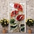 Χαμηλού Κόστους Πόρτα καλύμματα-3d λουλούδια καλύμματα πόρτας τοιχογραφία ντεκόρ πόρτας ταπετσαρία πόρτας διακόσμηση κουρτίνας σκηνικού πανό πόρτας αφαιρούμενο για εξώπορτα διακόσμηση εσωτερικού εξωτερικού χώρου σπιτιού προμήθειες