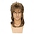 cheap Costume Wigs-Sallcks Mens Mullet Wigs Brown Curly 70s 80s Retro Cosplay Costume Wig Rocker Disco Fancy Show Wigs - Light Brown