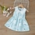 cheap Dresses-Toddler Kids Baby Girls Fashion Cute Sleeveless Doll Collar Flower Print Vest Dress Princess Dress