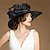 abordables Chapeaux et coiffes-fascinators chapeaux organza glace soie disquette chapeau chapeau de soleil mariage thé fête mariage élégant avec plume floral casque chapeaux