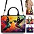 cheap Graphic Print Bags-Women&#039;s Handbag Crossbody Bag Shoulder Bag Boston Bag PU Leather Shopping Daily Holiday Print Large Capacity Multi Carry Bird Red Dark Blue Rainbow