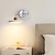 cheap Indoor Wall Lights-Wall Light Folding Double-arms Wall Mount Lighting Vintage Wood Wall Lamp Swing Arm Wall Sconce Wood Paint Iron Shade Wall Light  for Bedroom Living Room Dinning Room