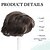 Χαμηλού Κόστους Φράντζες-topper μαλλιών 6,8&quot; x 7&quot; pixie κομμένα κοντά μαλλιά toppers για γυναίκες με χνουδωτό συνθετικό κάλυμμα μαλλιών σε κορυφαία κομμάτια κυματιστά μαλλιά, φυσικά καστανά ανταλλακτικά wiglets