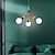 abordables Lustres Uniques-Lustre couleur chambre d&#039;enfant luminaires suspendus en verre globe 3/5 lumières lampes suspendues de plafond en métal réglables pour luminaires de salle à manger, chambre à coucher, couloir