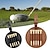 preiswerte Hausbedarf-Golfballhalter-Aufbewahrungstasche: PU-Leder-Golfballsitz-Aufbewahrungstasche mit 5 Abschlaglöchern, Aufhängegurt, geeignet für Männer und Frauen, Golfzubehör, Golfschuh-Nageleinsatztasche zum
