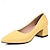cheap Women&#039;s Heels-Women&#039;s Heels White Shoes Daily Chunky Heel Closed Toe Minimalism PU Loafer Black White Yellow