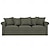 Недорогие IKEA Крышки-Накидка на диван Сплошной цвет Стеганая Бархат Чехол с функцией перевода в режим сна