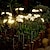 tanie Światła ścieżki i latarnie-Słoneczna zewnętrzna lampa led na trawnik wodoodporna słoneczna kołysząca się lampa ogrodowa 120/240 diod led pełna gwiazda fajerwerki światło willa park dziedziniec chodnik trawnik lampa krajobrazowa