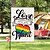 billige Haveflag, Banner-Juni Pride Month Regnbue Pride Month LGBTQ LGBT Have Flag Sæt af 12 Dobbeltsidede 12x18 Tommer Haveflag Små Haveflag til Udendørs Dekoration Ferie Haveflag til Alle Sæsoner Glad Pride