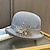 Χαμηλού Κόστους Fascinators-Γοητευτικά Καπέλα Καλύμματα Κεφαλής Ακρυλικό / Βαμβάκι Άχυρο Κλος καπέλο Τύπου bucket Ψάθινο καπέλο Causal Αργίες Κομψό Βίντατζ Με Τεχνητό διαμάντι Φιόγκοι Ακουστικό Καπέλα